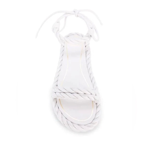 NWT VALENTINO GARAVANI The Rope White Woven Leather Sandals 36 - Picture 4 of 5